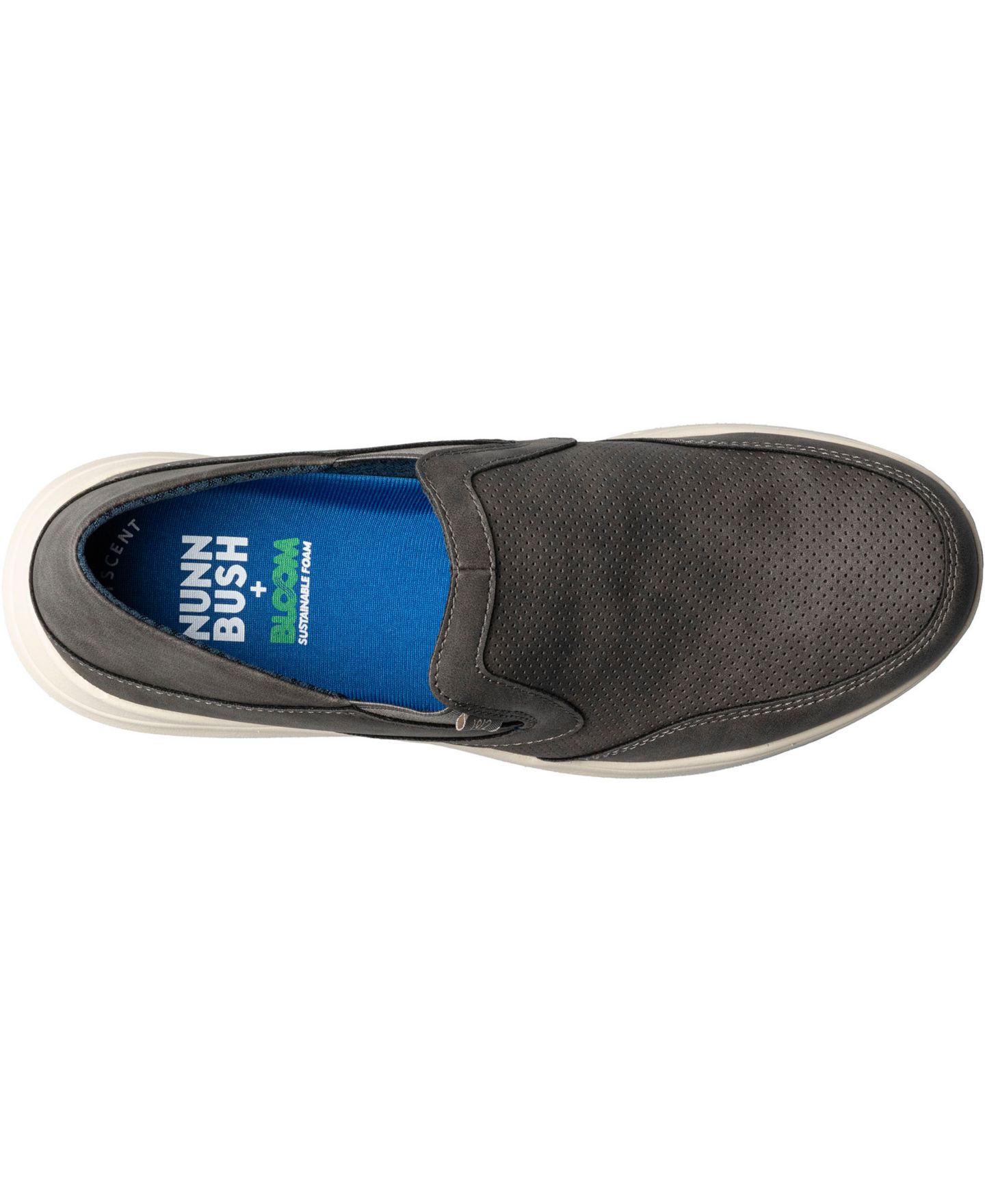 Мужские туфли Nunn Bush Conway Ez Moc Toe Slip On, цвет: Угольный — фото 4