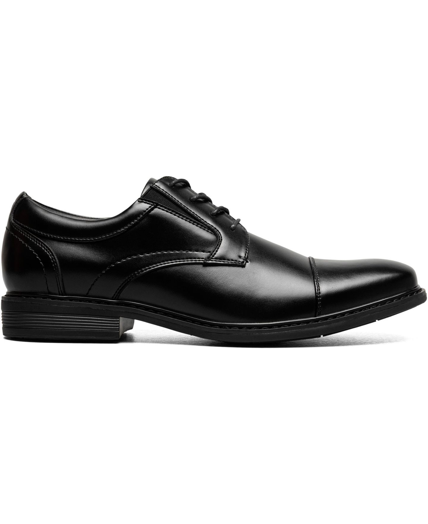 Мужские туфли Nunn Bush Jarvis Cap Toe Oxford, цвет: Чёрный — фото 3