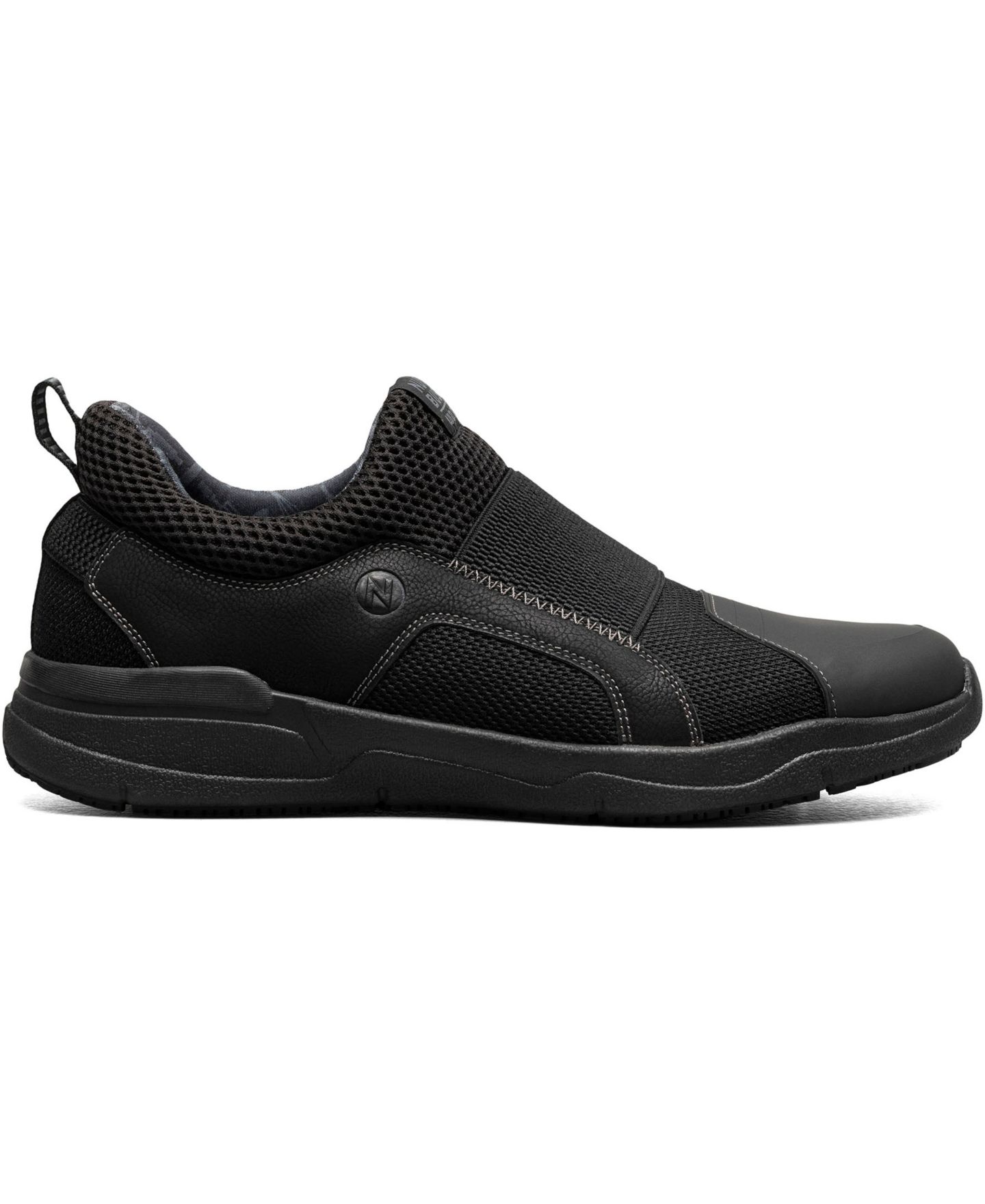 Мужские туфли Nunn Bush Grazie Work Splash Guard Slip Resistant Slip On, цвет: Чёрный — фото 5