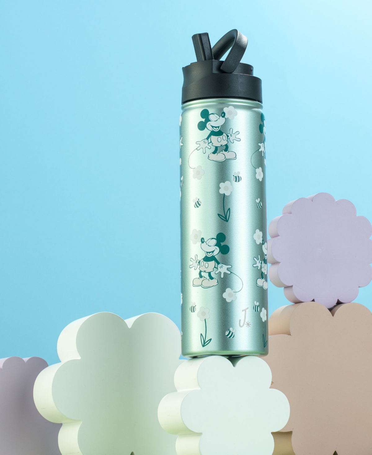 Shop Joyjolt Disney Retro Vintage 22 Oz. Water Bottle In Blue