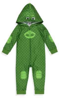 Toddler Boys Character Hooded Sleeper Lounge Union Suit Pajama - Gekko Catboy