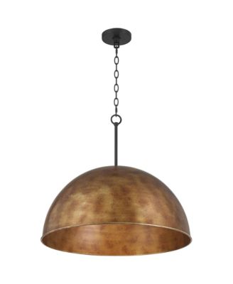 Julian 24" Rustic Pendant Ceiling Light Fixture Dining Room Over Table Dome 4-Light Brown Bronze Finish