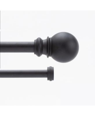 Kenney Bryce 3/4 Inch Decorative Bay Window Double Curtain Rod for Elegant Window Treatment