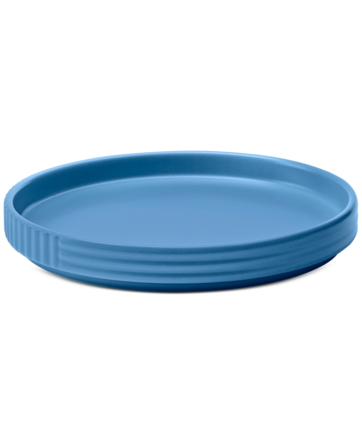 The Cellar Aaden Textured Appetizer Plates, Set Of 4, Exclusively At Macy's In Blue