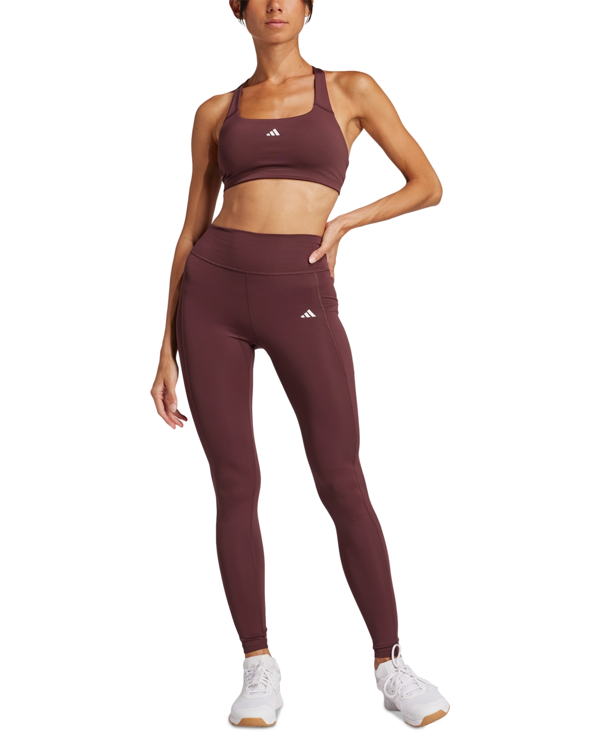 Women's Optime Full-Length Leggings - Taupe Oxide