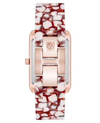 Women's Quartz Red and Pink Acetate Bracelet Watch, 26mm