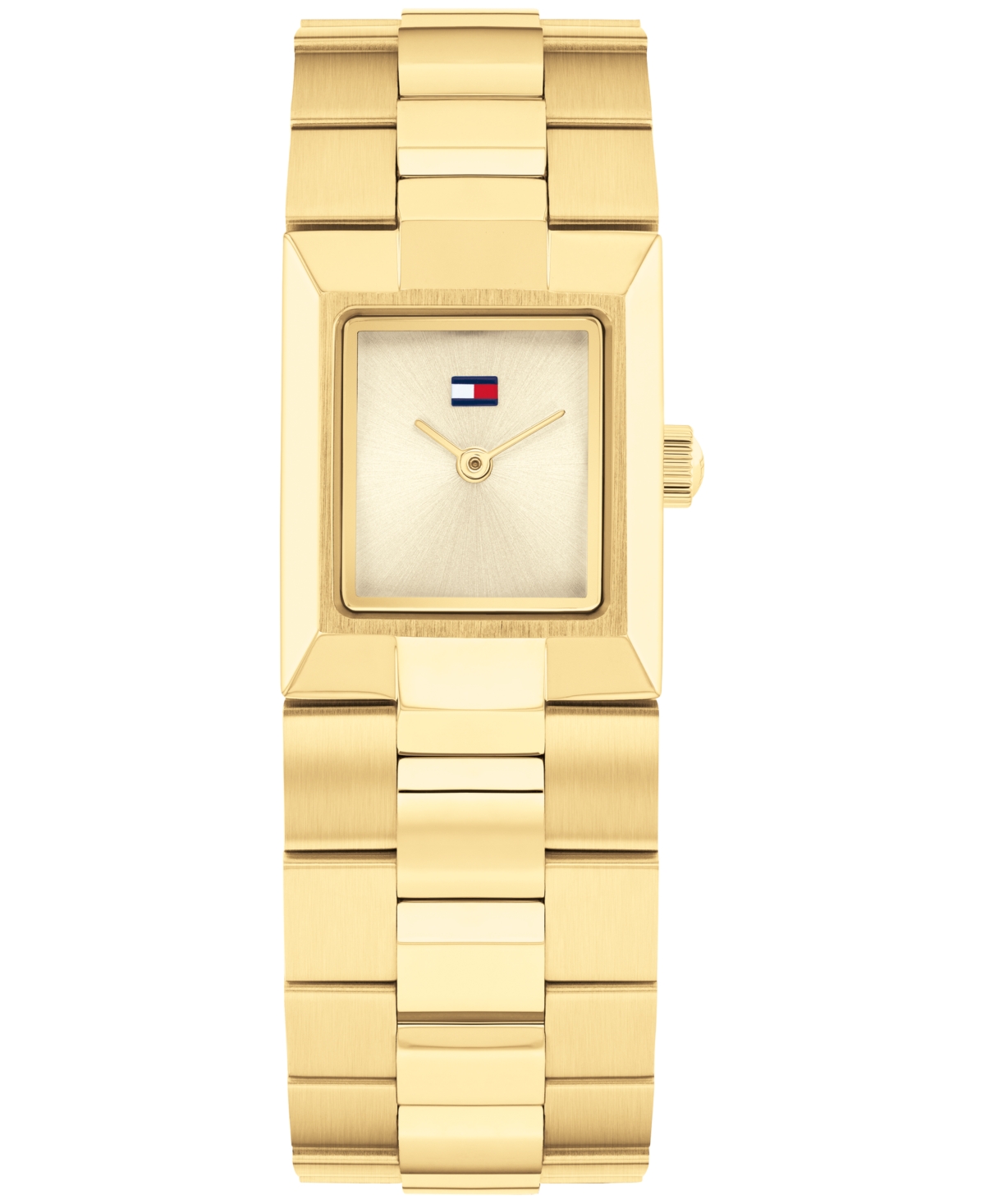 Tommy Hilfiger Women's Quartz Gold Tone Stainless Steel Bracelet Watch, 20.50mm X 25.20mm In Gold