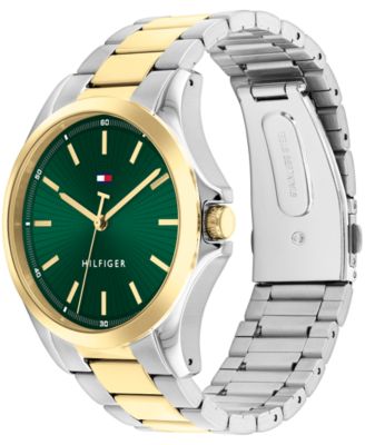 Men's Quartz Two-Tone Stainless-Steel Bracelet Watch, 43mm