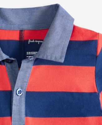 Baby Boys Polo Rugby Striped Sunsuit, Exclusively at Macy's