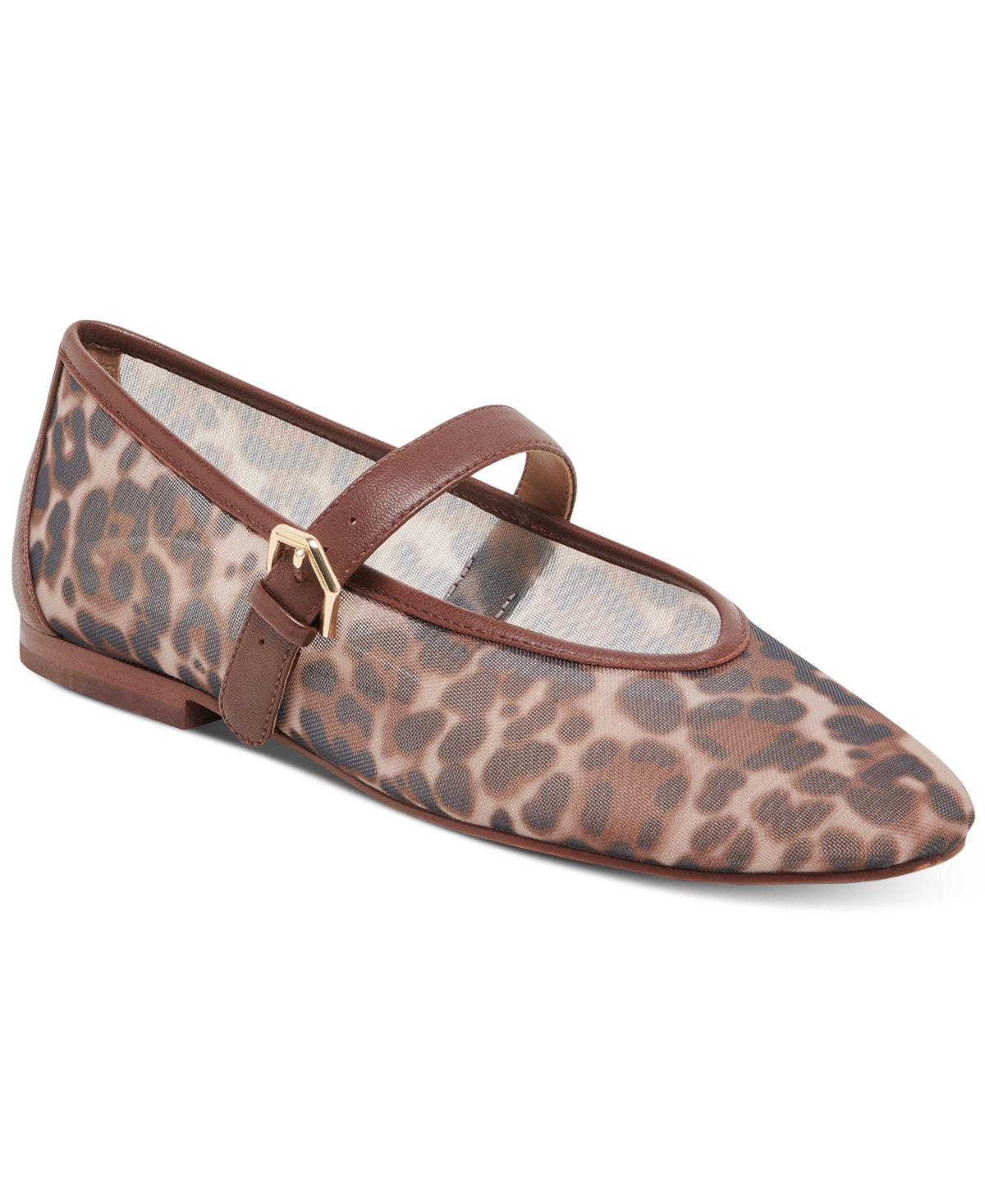 Dolce Vita Roslyn Flats Leopard Mesh In Brown Leopard Mesh