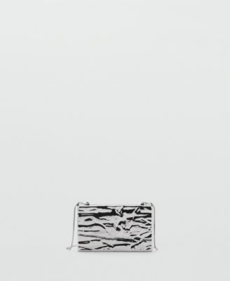 MANGO Women's Textured Clutch Bag