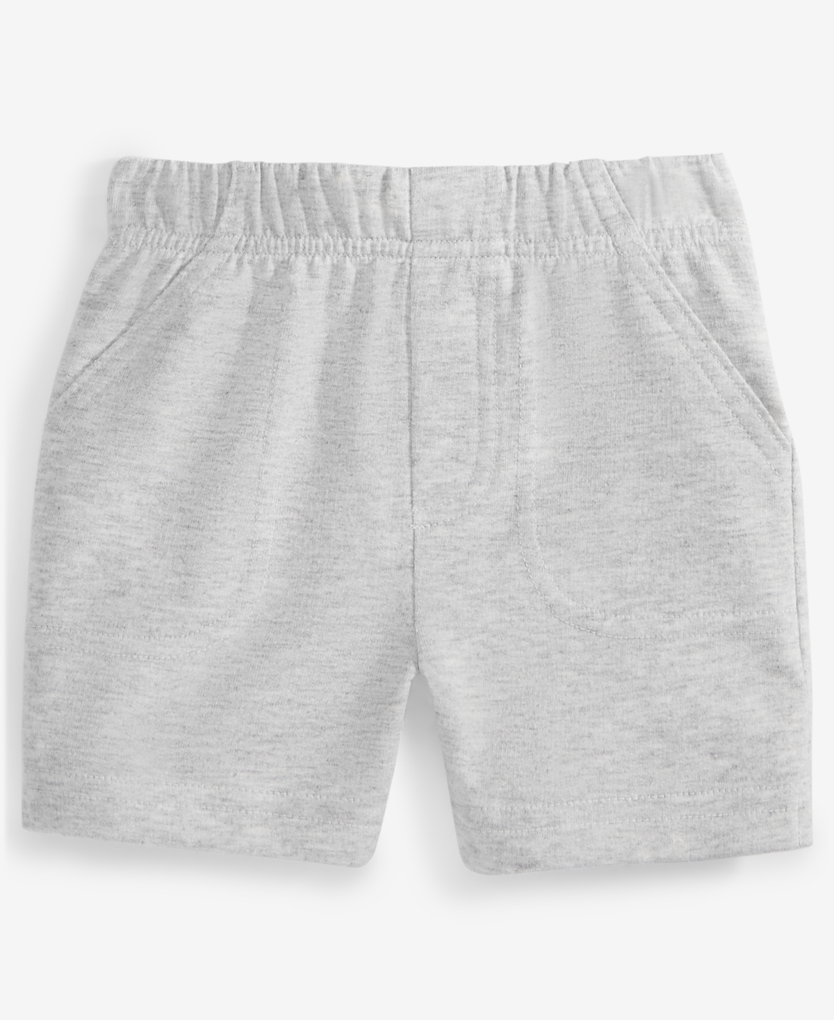 First Impressions Baby Boys Solid Shorts, Exclusively At Macy's In Slate Hthr