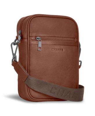 Onyx Vertical Leather Cross Body