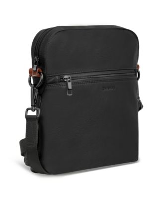 Onyx Leather Cross Body Bag