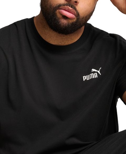 Мужская футболка PUMA Essential Logo Crewneck, цвет: Чёрный
