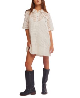 white christmas dresses Ramy Brook Katalina Denim Mini Dress - Medium Wash main image 1
