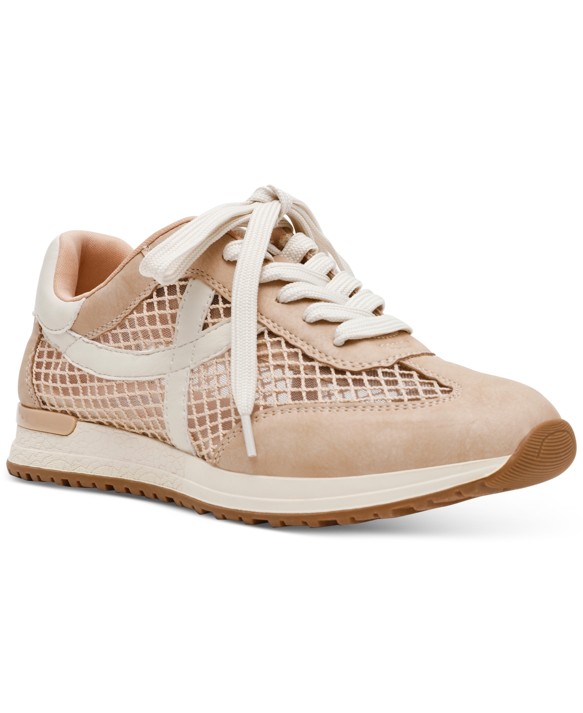 Dv Dolce Vita Women's Joque Mesh Sporty Retro Lace-up Sneakers In Camel