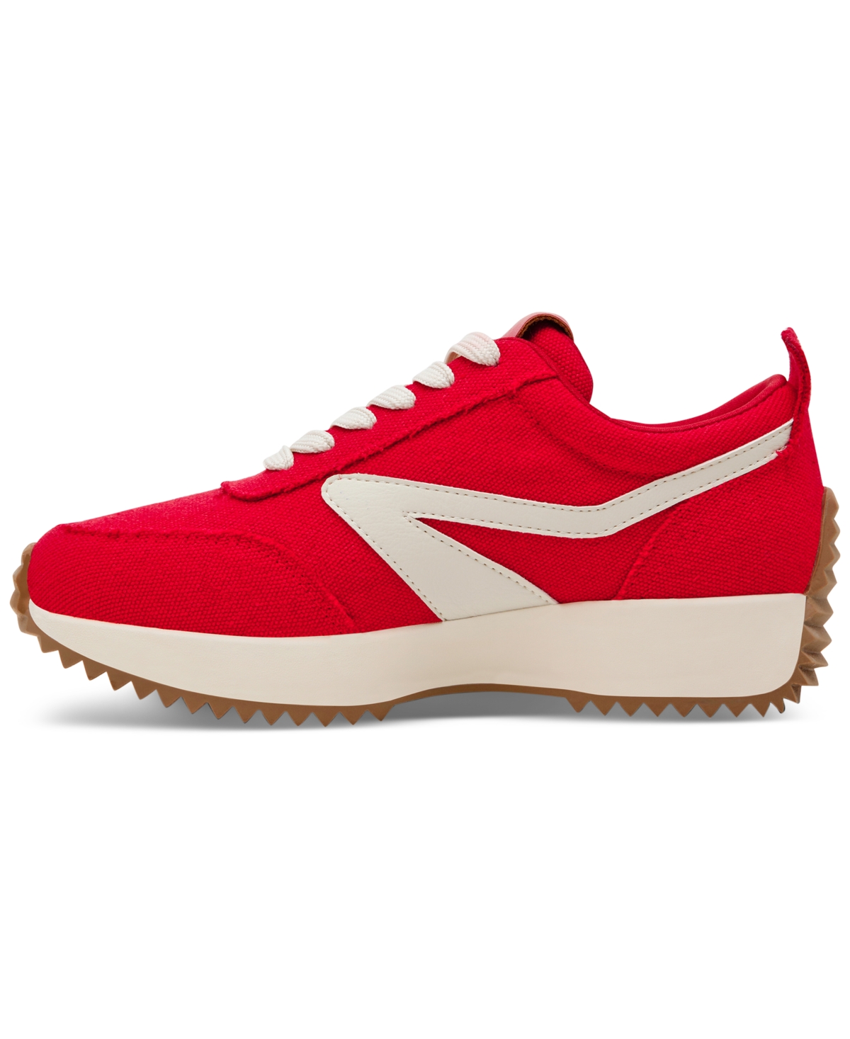 Dv Dolce Vita Women's Bynx Lace-up Jogger Sneakers In Red Canvas
