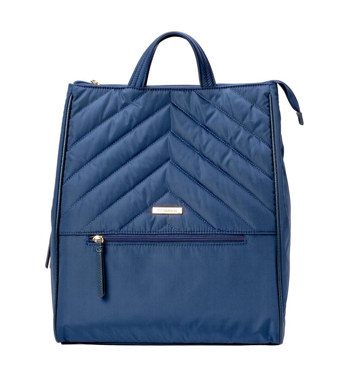 Minkeeblue Convertible Organizational Amber Backpack With Lunch Bag In Royal Blue