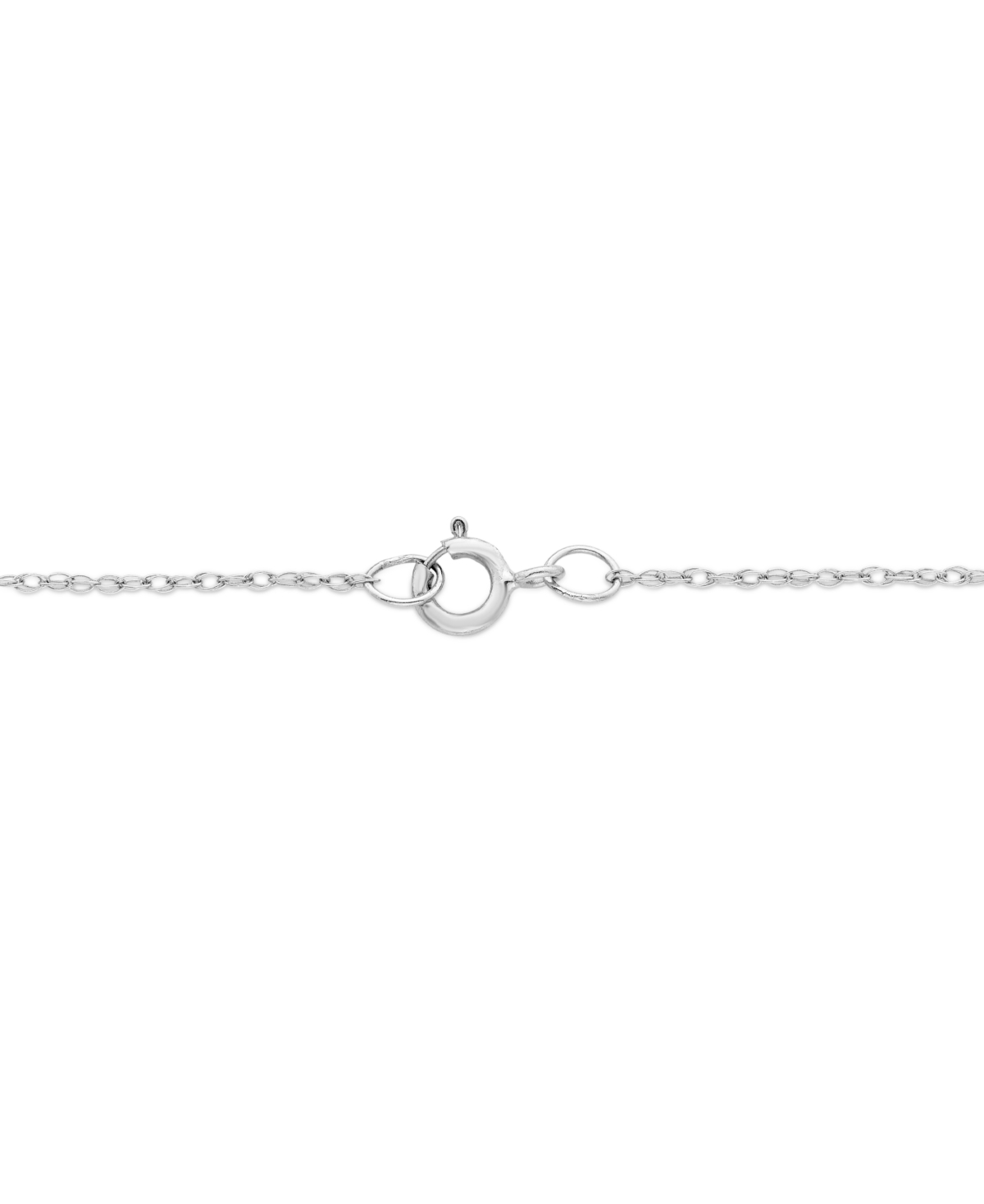 Macy's Diamond Open Heart 18" Pendant Necklace (1/6 Ct. T.w.) In 10k White , Yellow Or Rose Gold In White Gold