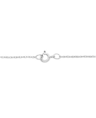 Diamond Teardrop Pendant Necklace (1/4 ct. t.w.) in 10k White Gold 