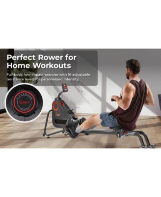 SMART Silent Magnetic Rowing Machine with Dual Slide Rail