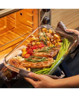 8-Piece Oven-Safe Glass Baking Dish Set with Lids