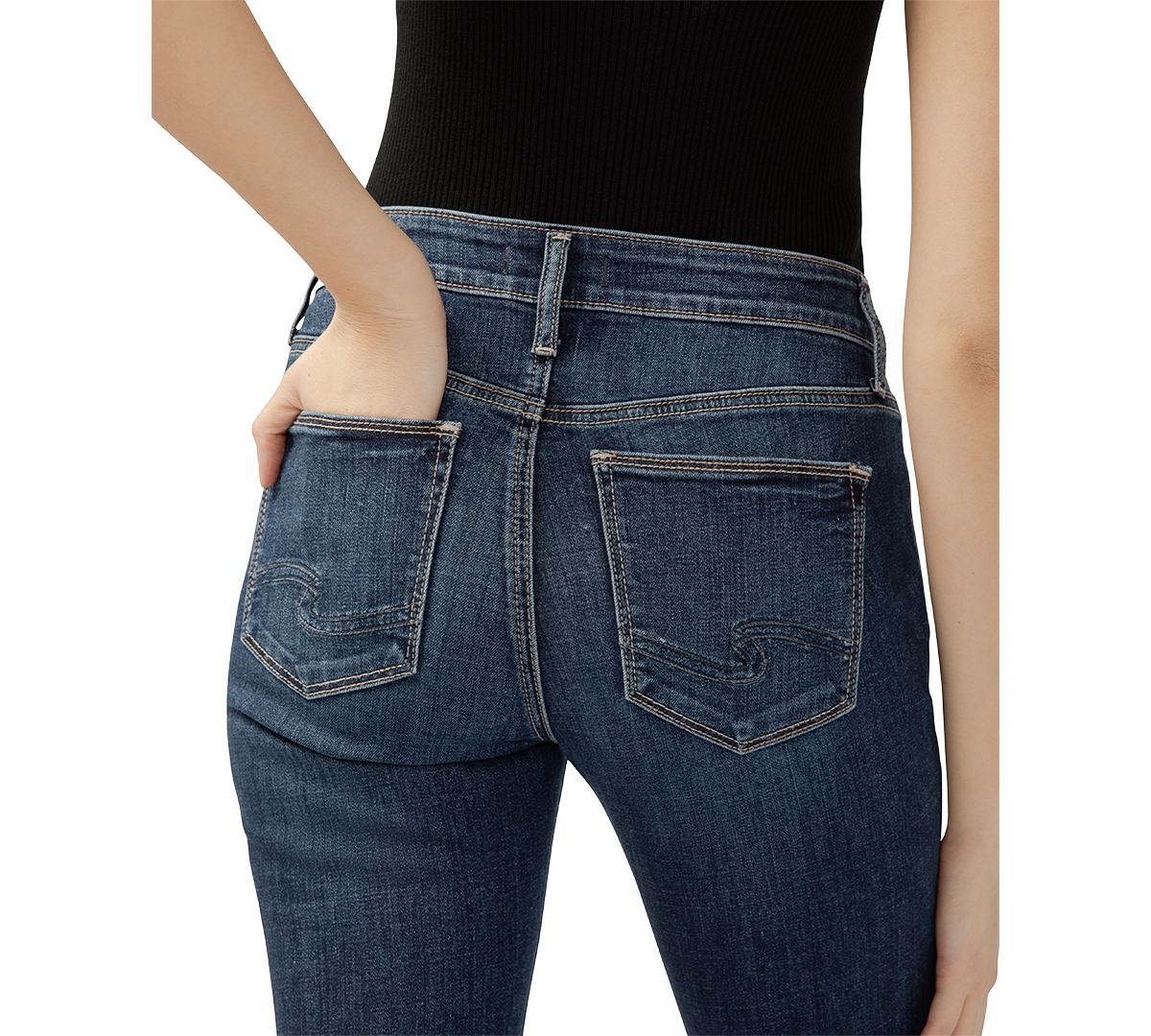 Shop Silver Jeans Co. Women's Suki Mid-rise Curvy-fit Bootcut Jeans In Indigo