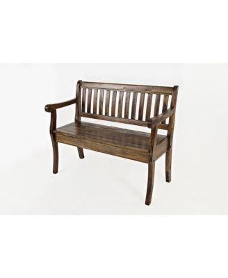 Artisan's Craft 42" Rustic Farmhouse Distressed Solid Wood Storage Bench