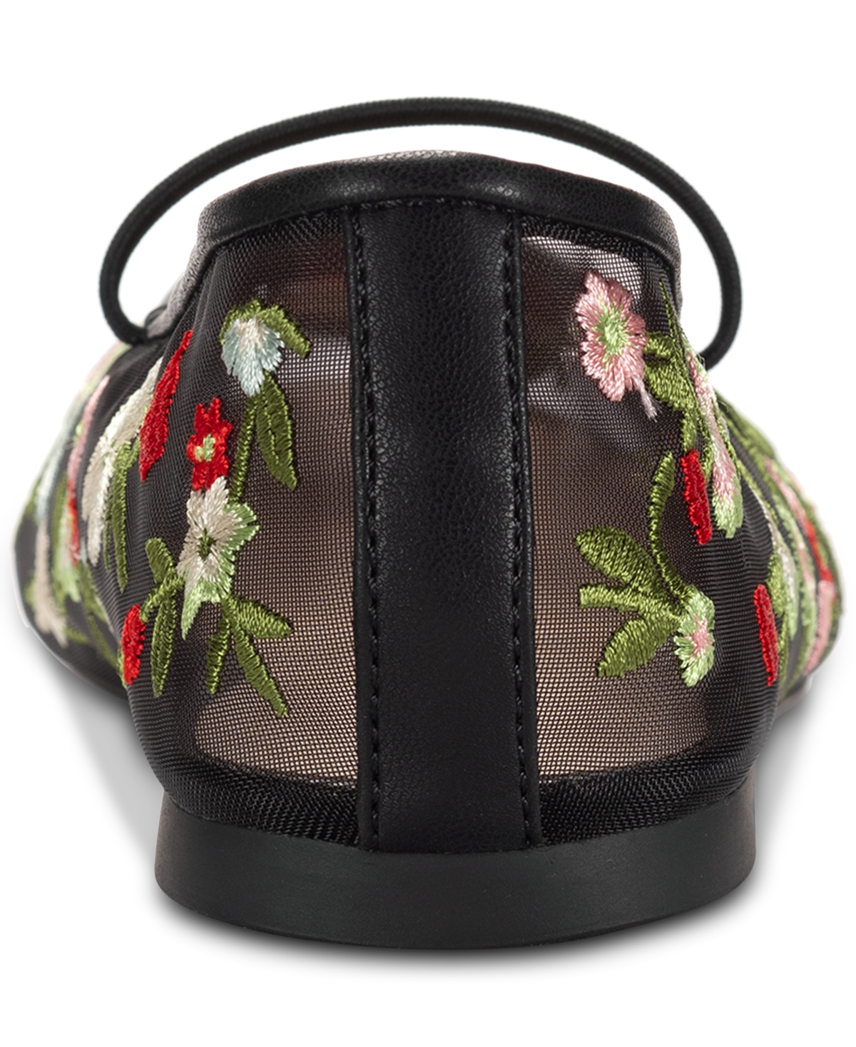 Shop Wild Pair Augustt Ballet Flats, Created For Macy's In Mesh Floral Black