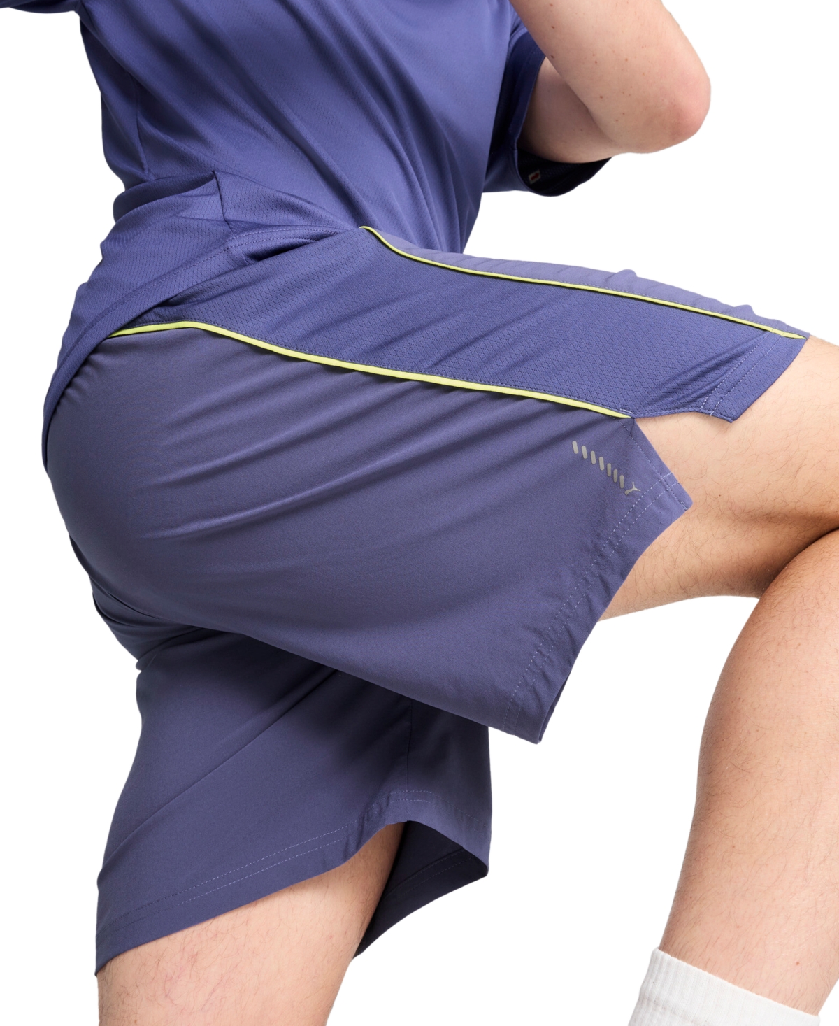 Puma Men's Run Velocity Piped 7" Shorts In Blue