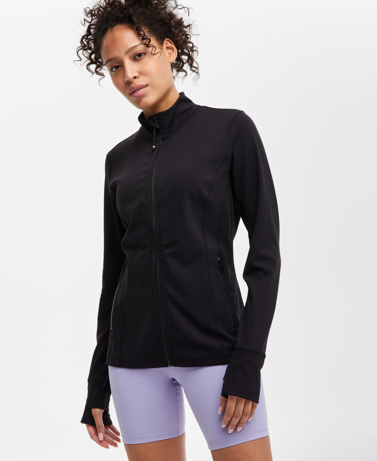 Women's Soft Full-Zip Jacket, Exclusively at Macy's - Tofu