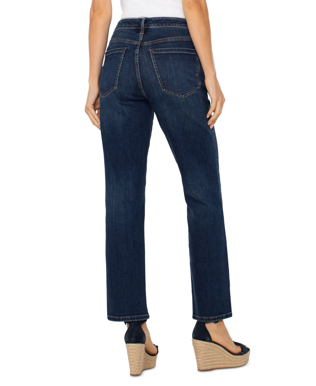 Shop Liverpool Los Angeles Petite Liv Straight Jeans In Gleason