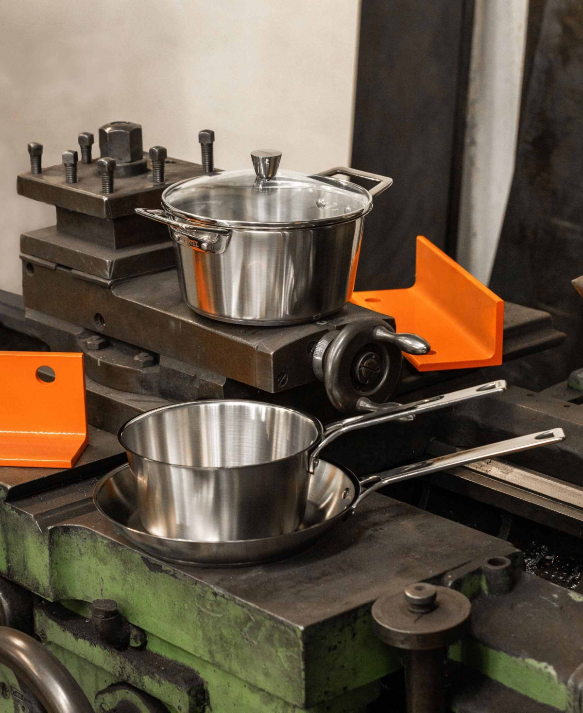 Cristel 1826 8-piece Stainless Steel Cookware Set In No Color