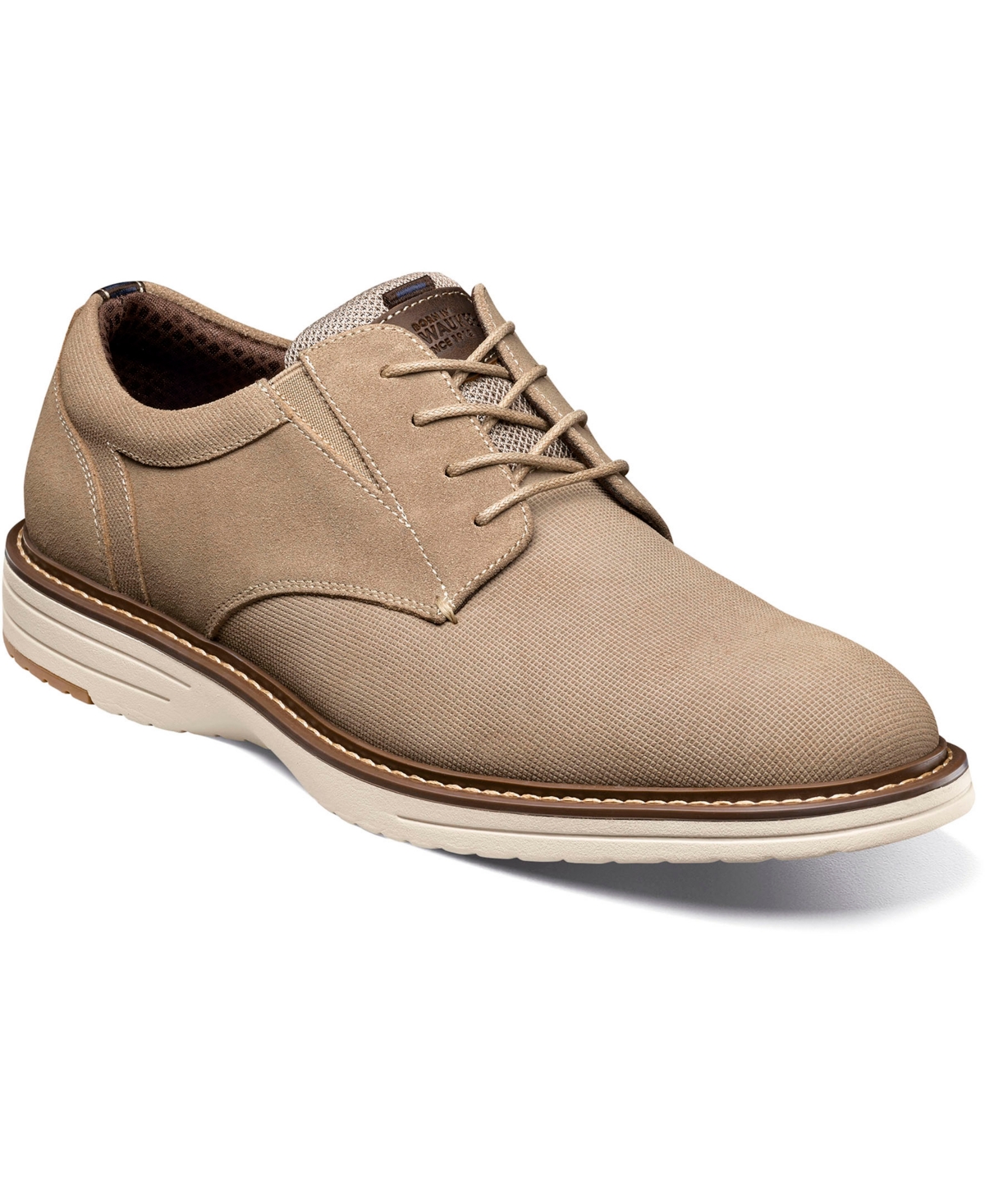 Nunn Bush Men's Griff Plain Toe Oxford In Stone