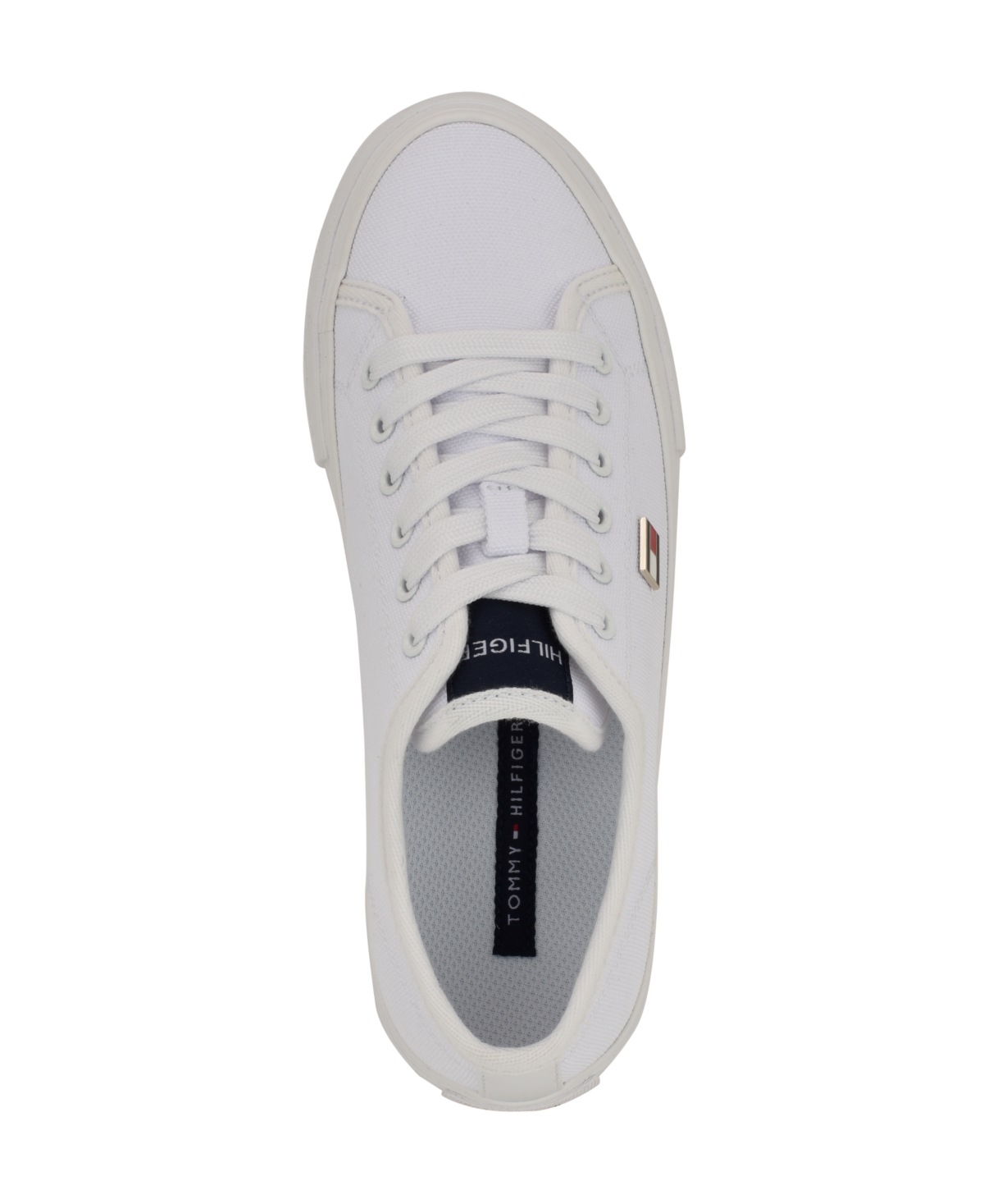 Tommy Hilfiger Women's Aressa Flag Lace-up Sneakers In White