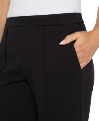 Petite Pull-On Wide-Leg Pants