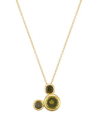 Cubic Zirconia Mickey Mouse Dream Birthstone Pendant Necklace