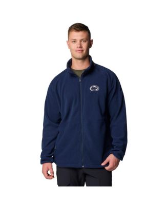 Columbia - Men's Navy Penn State Nittany Lions Flanker IV Fleece Raglan Full-Zip Jacket