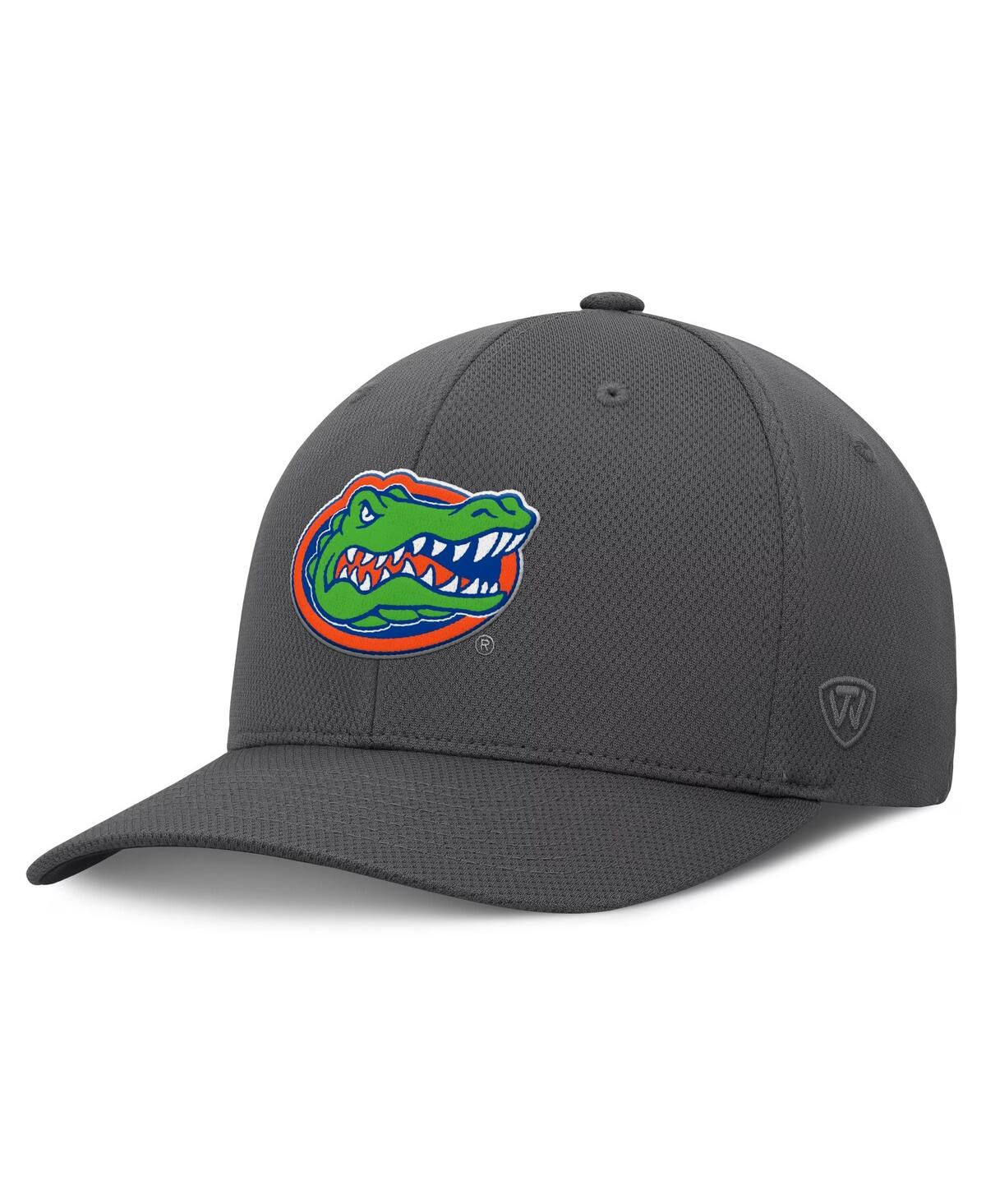 TOP OF THE WORLD MEN'S CHARCOAL FLORIDA GATORS REFLEX LOGO FLEX HAT