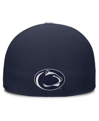 Men's Navy/White Penn State Nittany Lions Two-Tone Primetime Performance Fitted Hat