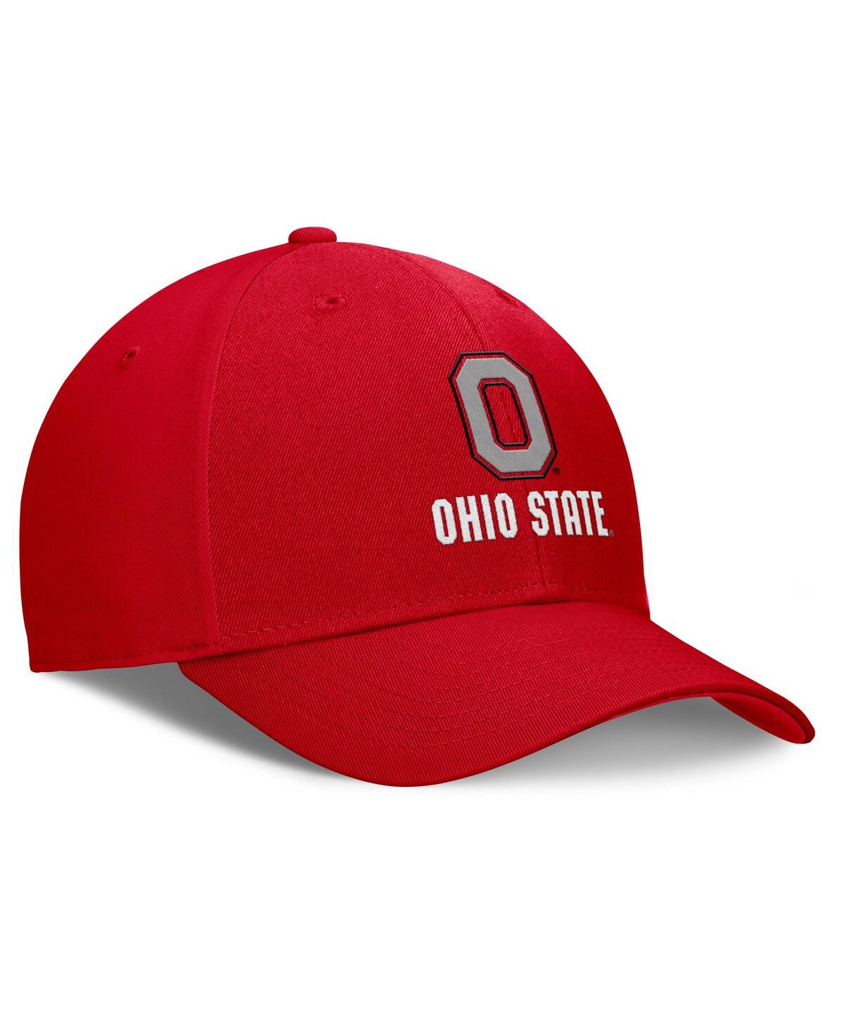 Nike Men's Scarlet Ohio State Buckeyes Campus Club Adjustable Hat In Scarlet