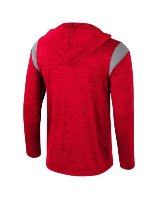 Men's Scarlet Ohio State Buckeyes Dozer Half-Zip Windshirt