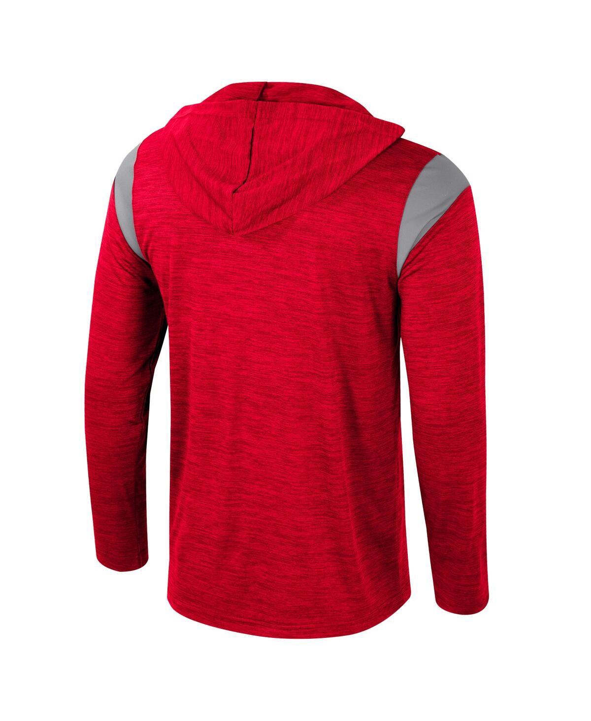 Colosseum Scarlet Ohio State Buckeyes Dozer Half-zip Windshirt In Scarlet
