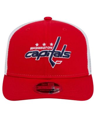 Men's Red/White Washington Capitals Core Trucker 9SEVENTY Stretch-Snap Hat
