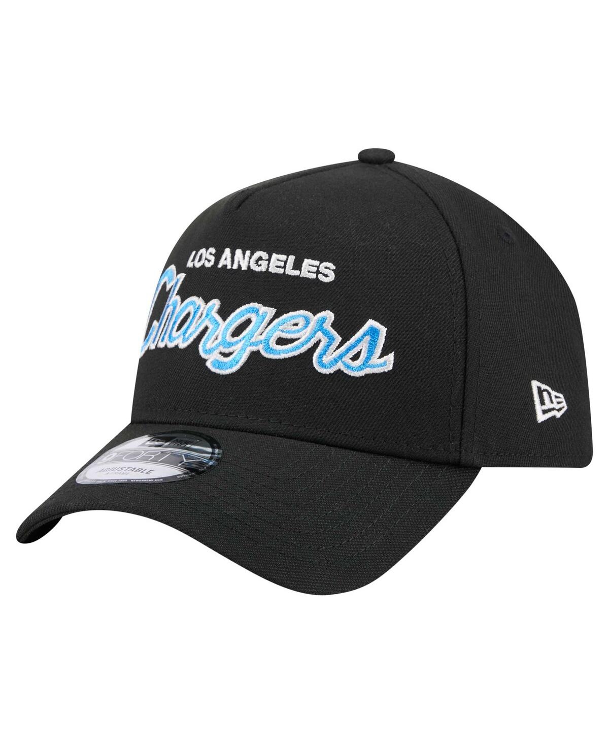 New Era Men's Black Los Angeles Chargers Smith 9FORTY Adjustable hat