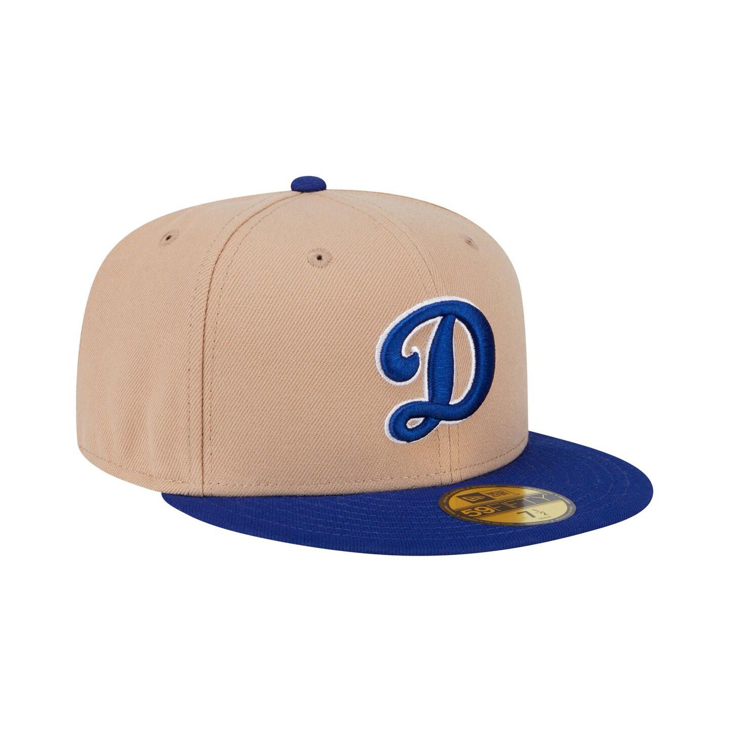 Мужская кепка New Era Khaki Los Angeles Dodgers 59FIFTY Fitted Hat — фото 2