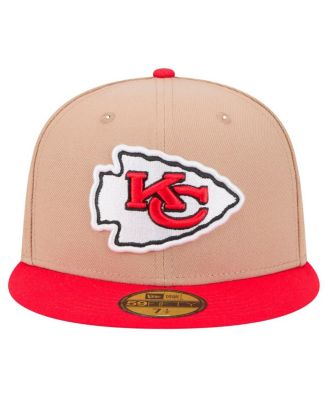 Men's Tan Kansas City Chiefs Logo Main 59FIFTY Fitted Hat