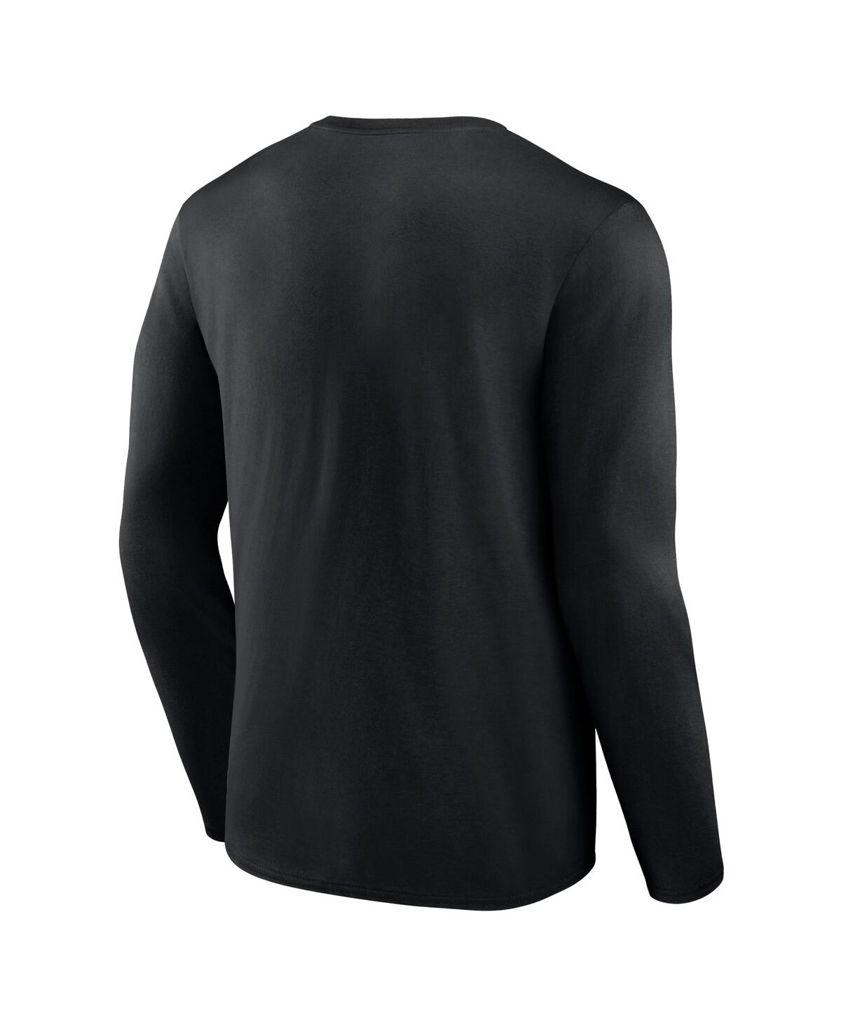 Fanatics Men's Black Georgia Bulldogs Big Tall Vision Long Sleeve T-shirt In Black