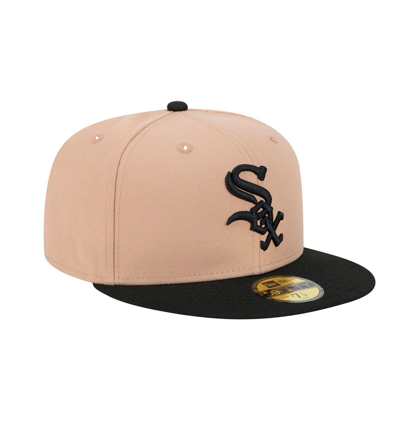 Мужская бейсболка New Era Chicago White Sox 59FIFTY Fitted, Khaki — фото 4
